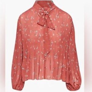 Aritzia Wilfred Pleated Barbara Floral new Formal Evening Holiday Sz M